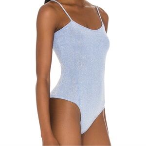 Blue Glitter Bodysuit